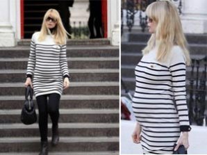 Беременная Клаудия Шиффер показала животик