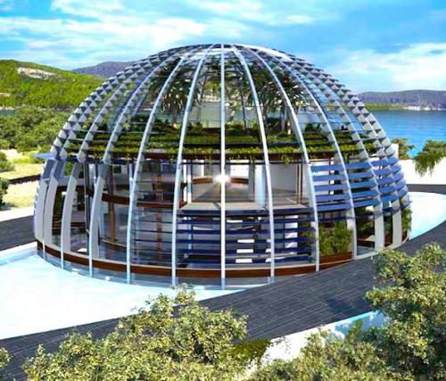 Экодом для Наоми Кэмпбелл в виде глаза