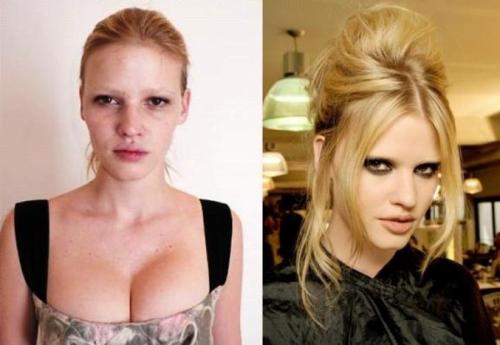 Как выглядят супермодели без макияжа