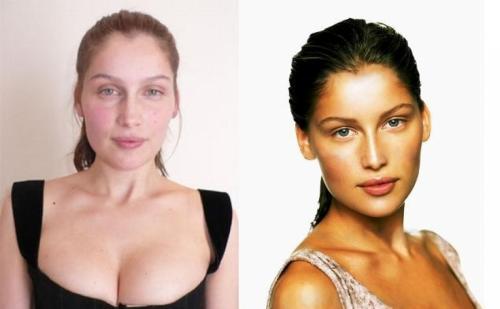 Как выглядят супермодели без макияжа