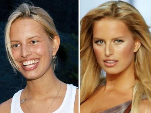 Как выглядят супермодели без макияжа