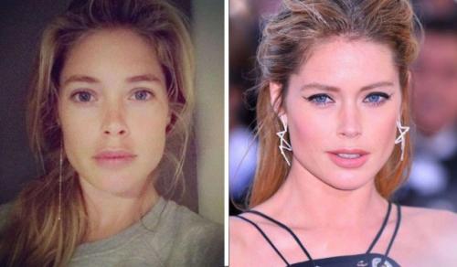 Как выглядят супермодели без макияжа