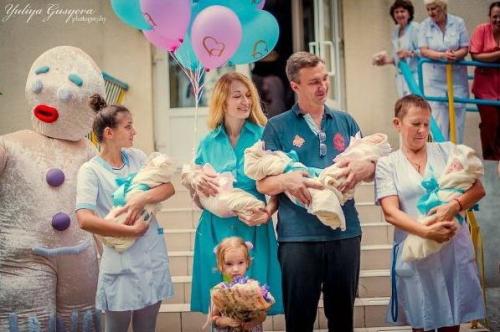 37-летняя жительница Одессы родила пятерых малышей