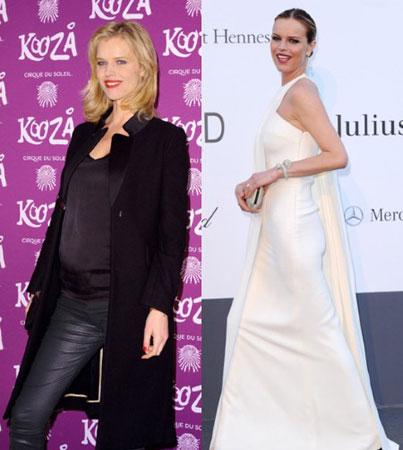 Формы знаменитостей до и после родов