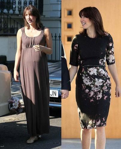 Формы знаменитостей до и после родов