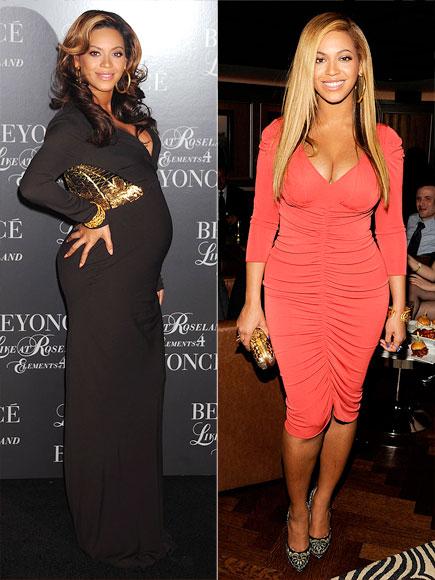 Формы знаменитостей до и после родов