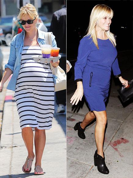 Формы знаменитостей до и после родов