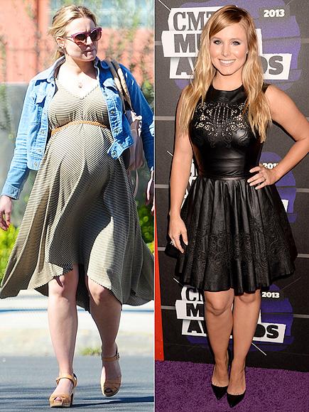 Формы знаменитостей до и после родов