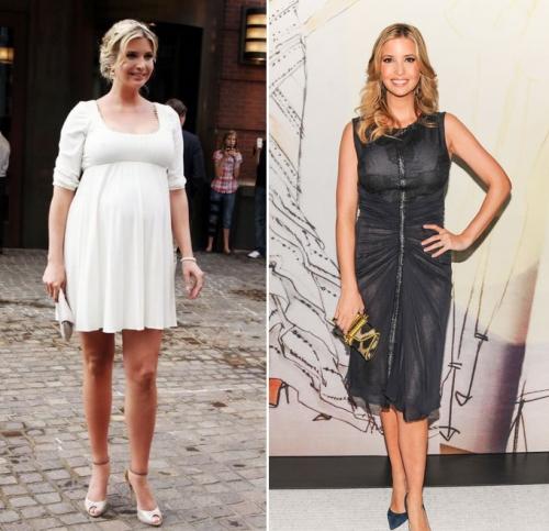 Формы знаменитостей до и после родов