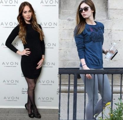 Формы знаменитостей до и после родов