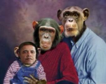 Калифорнийские республиканцы увидели Обаму в облике шимпанзе
