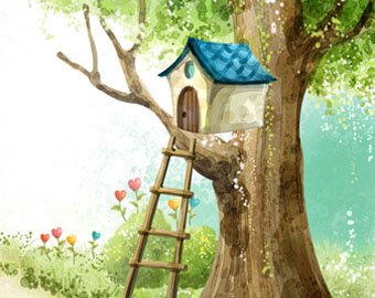 81-летняя бабушка устроила себе дом на дереве