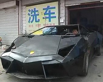 Китаец собрал копию Lamborghini из металлолома