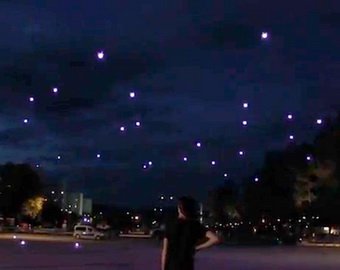 В небе над Дунаем насчитали 49 светящихся "НЛО"