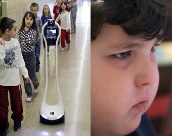 Робот, который ходит в школу вместо больного мальчика