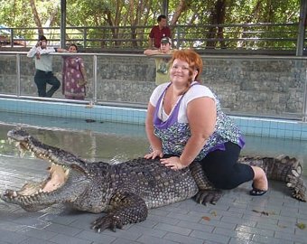 В Мурманске крокодила задавила 120-килограммовая женщина