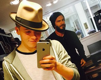 Дэвид Бекхэм засветился в Instagram своего сына