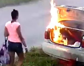 Желавшая отомстить бывшему американка сожгла не ту машину