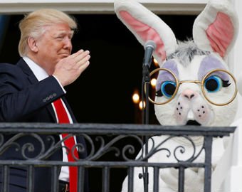 Трамп опозорился на церемонии катания яиц в Белом доме