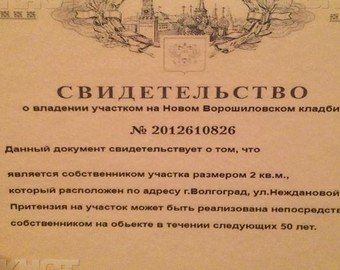 Россиянке друзья на день рождения подарили участок на кладбище