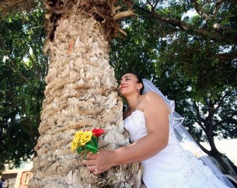 Мексиканки сыграли свадьбу с деревьями