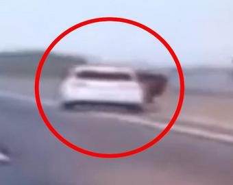 Девушка чудом осталась жива, выпрыгнув из машины на скорости 96 км/час