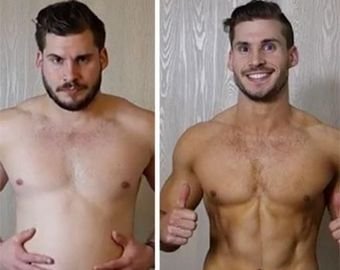 Толстяк превратился в атлета за три месяца