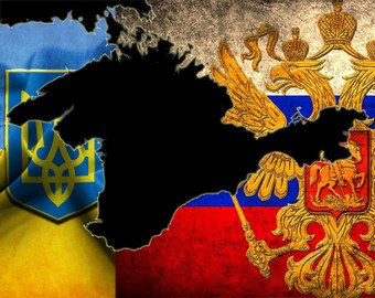 На Украине нарисовали карту с двумя Крымами