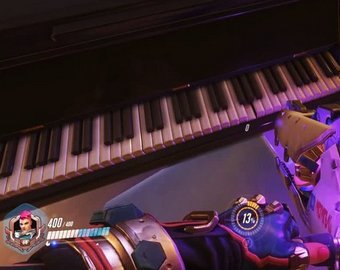 Геймер сыграл на рояле в Overwatch при помощи миди-клавиатуры