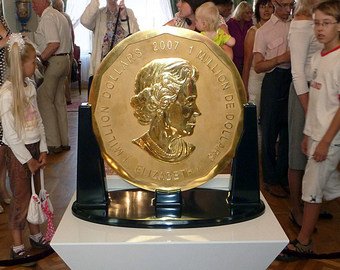 В Британии выпустили самую большую в мире монету из золота