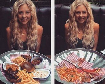 Блогерша раскрыла секрет красоты: как съедать 8000 ккал в день и оставаться худой