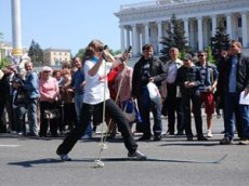 В Киеве состоялся лыжный забег по асфальту на Кубок Лукашенко