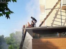 Cпасение ребёнка из пожара в Петербурге