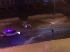 Полиция «обстреляла» угонщиков снежками