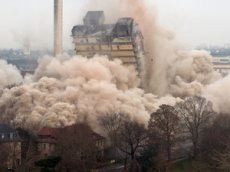 В Германии разрушен 116-метровый небоскреб