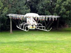 Мультикоптер с 54 роторами совершил пилотируемый полет