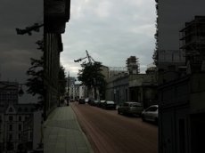 Падение 30-метрового крана в Польше