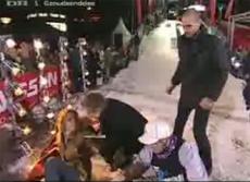 Во время съемок программы о модном показе модель едва не лишилась ног