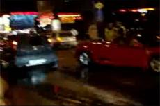 Феррари врезался в поливочную машину