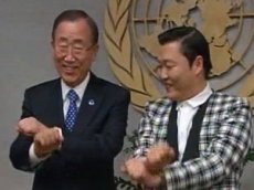Генсек ООН станцевал с самым известным корейским рэпером