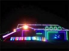 Американец устроил рождественское шоу с поющими елками