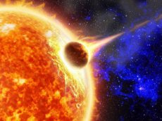 Ученые сняли на видео момент столкновения кометы с Солнцем