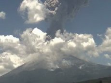 Извержение вулкана в Мексике