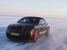 Bentley Continental разогнался до 330 км/ч на льду
