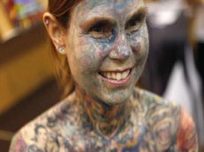 Julia Gnuse — женщина-татушка