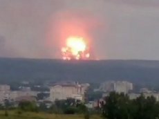 Страшный взрыв под Ачинском попал на видео