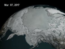 NASA опубликовали видео о том, насколько растаяла Арктика