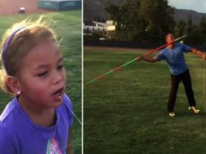 Олимпийский чемпион с помощью копья вырвал своей дочери зуб