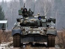 Дрифт украинского Т-80БВ попал на видео