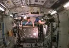 Космонавты сняли ролик о своей жизни